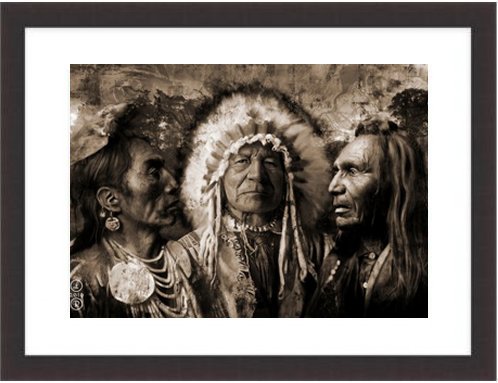 North American Indian Chiefs Framed Print